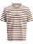 JORVESTERBRO NEWTON STRIP Kahverengi Erkek Kısa Kol T-Shirt 2