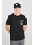 Regular Fit Grafik Bas Siyah Erkek Kısa Kol T-Shirt 1