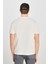 Regular Fit Grafik Bas Beyaz Erkek Kısa Kol T-Shirt 2