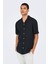 Onscaiden Keten ve Pamuk Karışımlı Slim Fit Kısa Kollu Gömlek Erkek Gömlek 22025116 1