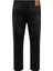 Yüksek Bel Rahat Siyah Erkek Denim Pantolon Onstye Loose Tape. Blk 0015 Azg Dnm 2