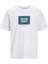 JJHUDSON TEE SS CREW NECK Beyaz Erkek Kısa Kol T-Shirt 2