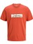 Jack & Jones JORFREDERIKSBERG BOX SCRI Kırmızı Erkek Kısa Kol T-Shirt 1