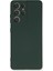 Samsung Galaxy S21 Ultra Kılıf Nano Içi Kadife Silikon - Koyu Yeşil 1
