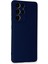 Samsung Galaxy S21 Ultra Kılıf Nano Içi Kadife Silikon - Lacivert 2