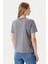 Kadın Monogram Logolu T-Shirt - Gri 2