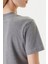 Kadın Monogram Logolu T-Shirt - Gri 5