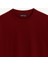 Unisex Bisiklet Yaka %100 Organik Pamuklu Kalın Dokulu Düz Oversize T-Shirt - Bordo 3