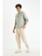 Regular Fit Jogger Eşofman Altı Kargo Cepli Basic Düz Beli Bağcıklı Lastikli Paça Y5533AZ24AU 4