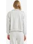 Relax Fit Yarım Balıkçı Yaka Baskılı Kalın Fermuarlı Sweatshirt E9507AX25AU 6