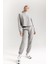 Fit Standart Fit Sporcu Jogger Eşofman Altı Beli Paçası Lastikli D1707AX24AU 3