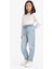 Kız Çocuk Paperbag Standart Paça Jean Pantolon E6181A825AU 2