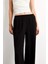 Wide Leg Geniş Paça Cepli Yüksek Lastikli Bel Siyah Palazzo Pantolon A9129AX25SM 7