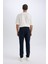 Eşofman Altı Twill Slim Fit Dar Kesim Beli Bağcıklı Cepli Düz Paça D9708AX24AU 6