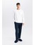 Lacivert Eşofman Altı Slim Fit Dar Kesim Fermuarlı Basic Düz Paça D6091AX24AU 1