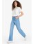 90's Wide Leg Yüksek Bel Uzun Jean Yıkamalı Pantolon E9106AX25AU 3