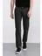 %100 Pamuk Relax Fit Rahat Kesim Düz Paça Kargo Cepli Jean Pantolon F2372AX25SP 6