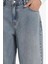 Straight Wide Yüksek Bel Uzun Jean Yıkamalı Pantolon E9126AX25AU 6