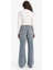 Straight Wide Yüksek Bel Uzun Jean Yıkamalı Pantolon E9126AX25AU 8