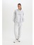 Fit Sporcu Jogger Eşofman Altı Standart Fit Standart Boy Beli Paçası Lastikli Cepli Bağcıklı D1706AX24AU 5