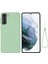 Samsung Galaxy S22 5g-Green Için El Kayışı ile Iyi Korumalı Sıvı Silikon Yumuşak Telefon Kapak Kabuğu (Yurt Dışından) 1