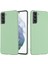 Samsung Galaxy S22 5g-Green Için El Kayışı ile Iyi Korumalı Sıvı Silikon Yumuşak Telefon Kapak Kabuğu (Yurt Dışından) 2