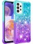 Samsung Galaxy A23 Için 4g/5g (Global Versiyon) Esnek Tpu Glitter Sparkle Telefon Kılıfı Yüzen Sıvı Quicksans Cep Telefon Koruma Kapağı Sky Mavi/mor (Yurt Dışından) 1