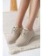 Bravel Kadın Memory Foam Iç Tabanlı Spor Ayakkabı Sneaker - Bej 1