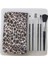 Touch Of Beauty Makyaj Fırça Seti 5'li Make - Up Brush Seti Çanta Boy & Leopar Desenli Çanta 5