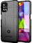 Samsung Galaxy M51-BLACK Için Yan Parmak Izi Sağlam Kare Izgara Dokusu Tpu Kasası (Yurt Dışından) 1