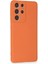 Samsung Galaxy S21 Ultra Kılıf Nano Içi Kadife Silikon - Turuncu 2