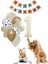 Köpekler Için Xl Parti Paketi-Doğum Günü Pastası, 1 Yaş Kemik Balon Set, Retro Banner 1