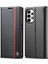 Samsung Galaxy A23 Için 5g (Global Versiyon) Cüzdan Stili Karbon Fiber Doku Dikkat Anti-Çizgi Anti-Derecik Deri Kılıf Manyetik Otomatik Absorbed Stand Telefon Kabuk-Dikey Şerit (Yurt Dışından) 1