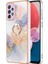 Samsung Galaxy A13 Için 4g Damla Geçirmez Anti-Çizik Mermer Desen Tasarımı Yumuşak Tpu Kasa Imd Arka Kapak Halka Kickstand-Malky Yol Mermer Beyaz (Yurt Dışından) 1