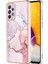 Samsung Galaxy A13 4g Için Telefon Kılıfı, Imd Mermer Desen Elektrapılaşma Çerçevesi Tpu Kapak-Rose Gold 005 (Yurt Dışından) 1