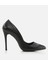 Kadın Deri Siyah Stiletto 1