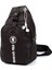 Siyah Unisex Cross Body Çanta, Günlük ve Şık Omuz ve Göğüs Tasarımı 5