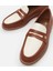 01AYH288500A374 HAKIKI Deri Taba Kadın Loafer 4