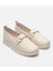 Kadın Deri Bej Loafer 2