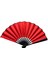 Plastik Kumaş Yelpaze 12'li Kırmızı 1