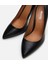 01AYH291090A100 Hakiki Deri Siyah Kadın Stiletto 4