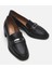 01AYH291040A100 HAKIKI Deri Siyah Kadın Loafer 3