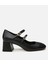 01AYH290850A100 MARY Jane Siyah Kadın Kalın Topuk 1