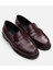 01Ayh291700A780 Deri Bordo Kadın Loafer 2