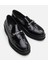 01Ayh291740A100 Deri Siyah Kadın Loafer 3