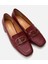 01AYH293440A780 Deri Bordo Kadın Loafer 2