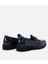 01Ayh291740A680 Deri Lacivert Kadın Loafer 4