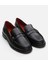 01Ayh291710A100 Deri Siyah Kadın Loafer 2