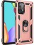 Samsung Galaxy A52 Kılıf Sofya Yüzüklü Silikon Kapak - Rose 1