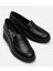 01AYH294700A100 Deri Siyah Kadın Loafer 3